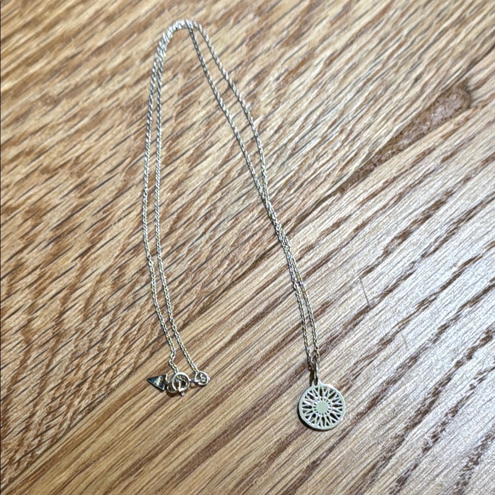 SoulCycle x Loren Stewart Wheel Silver Necklace